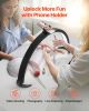 Nail Desk Light 40 W Half Moon Desk Lamp with Phone Holder Adjustable Brightness
