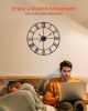 Wall Clock 24 in Roman Numerals Battery Operated Silent Clocks for Living Room