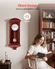 Grandfather Clock Vintage Pendulum Wall Clock 26.7 in with Quartz Movement