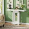 Modern 100cm Console Table Sofa Entrance Table with Gold Decor Elegant Home Living Room Decorative Sideboard