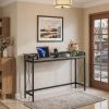 Industrial Console Table 70.9 Inch Sofa Table with Outlets And USB Ports Living Room Decorative TV Stand with Charging Function