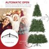 HOMCOM 7ft Pre-Lit Full Douglas Fir Artificial Christmas Tree with Realistic Branches, 700 Warm White LED Lights and 2154 Tips