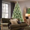 5FT Christmas Tree with 200 Warm White LED Lights Ã¢â‚¬â€œ 694 PVC & Hard Needle Tips, 51 Pine Cones, Hinged Branch Design