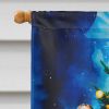 Tiger Christmas House Flag Large Porch Sleeve Pole Decorative Outside Yard Banner Artwork Wall Hanging, Polyester, House Size, Multicolor