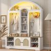 Multi-functional wardrobe/entrance wardrobe, equipped with shoe racks