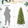 6ft PE/PVC Mixed Automatic Christmas Tree With Lights Xmas Decoration luxury Artificial Christmas Tree