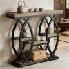 Console table, sofa table, entrance table with storage rack, Strong and Steady