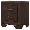 Copper Dark Cocoa 2-Drawer Rectangular Nightstand