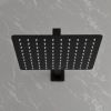 Brass Matte Black Shower Faucet Set Shower System 10 Inch Rainfall Shower Head with Handheld Sprayer Bathroom Luxury Rain Mixer Combo
