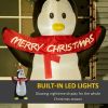 8' Christmas Inflatable Penguin LED Lights Indoor Outdoor Decoration
