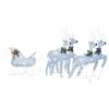 Reindeer & Sleigh Christmas Decoration 100 LEDs Outdoor Silver