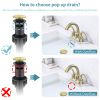 Bathroom Faucet 2-Handle Brushed Gold with Aerator, Swan Style 4-inch Centerset Vanity Sink with Pop-Up Drain and Supply Hoses, FR4075-BG