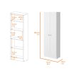 Buxton Rectangle 2-Door Storage Tall Cabinet White