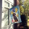 Gordon Setter Happy Birthday House Flag Large Porch Sleeve Pole Decorative Outside Yard Banner Artwork Wall Hanging, Polyester, House Size, Multicolor