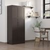 Coffee Pantry Cupboard Cabinet with Storage Shelves for Kitchen Organization