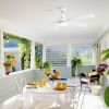 52 in. Integrated LED Farmhouse Indoor/Outdoor White Smart Ceiling Fan with Remote Control