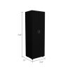 Bidrell Two Piece Bedroom Set, London Armoire + Rioja Four Drawer Dresser, Black