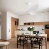 38 Inch Ceiling Fan Without Light, Modern Indoor Outdoor Ceiling Fans with DC Motor Remote Control for Bedroom, Living Room