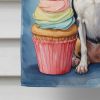 Rat Terrier Happy Birthday House Flag Large Porch Sleeve Pole Decorative Outside Yard Banner Artwork Wall Hanging, Polyester, House Size, Multicolor