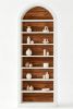 8Tier Tall Wooden Bookshelf Arched Bookcase Display Shelving Unit for Home Office Organizing