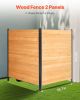 Wooden Privacy Fence 2 Panels Solid Air Conditioner Fence 38" W x 42" L