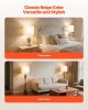 Drum Lamp Shade 2 Set 13 x 13 x 10 inches Medium Round Lampshade (Light Linen)