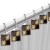 12pc Zambia Animal Shower Curtain Set & Hooks - Classic Fabric Shower Curtain - Unique Western Country Design