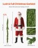 Faux Norfolk Christmas Garland 5Ft Artificial Greenery Xmas Decor for Fireplace