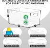 Plastic Storage Bins Ã¢â‚¬â€œ Pantry Organizers Storage Containers, Cabinet Organizer - Home Organization Must Haves for Kitchen, Laundry Room, Office