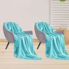 SOGA 2X Teal Acrylic Knitted Throw Blanket  Couch Bed Sofa Home Decor
