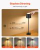 Cordless Table Lamp 2 PCS Rechargeable Battery Desk Lamp Adjustable Height Black