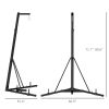 Soozier Foldable Punch Bag Stand, Height Adjustable, Heavy Bag Stand with Weighted Base, Free-Standing for Home Gym, Stand Only