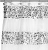 12pc Bathroom Shower Curtain Set - Classic Luxury Fabric Curtains with Unique Design & 12 Hooks