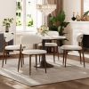 Dining Chairs Set of 2, Metal Kitchen Chairs with Modern Fabric Upholstered for Dining Room, Beige