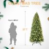 8ft Christmas Tree PE PVC Mixed Automatic Xmas Decoration Tree Led Light For Artificial Christmas Tree