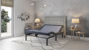 Twin XL Adjustable Bed Base with Three Vibration Modes and Head and Foot Position Adjustments