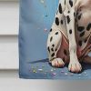 Dalmatian Happy Birthday House Flag Large Porch Sleeve Pole Decorative Outside Yard Banner Artwork Wall Hanging, Polyester, House Size, Multicolor