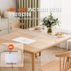 Plastic Table Cover, 36 x 60 Inch 1.5 mm Thick Frosted Table Protector, Rectangle PVC Desk Mat, Waterproof & Easy Cleaning Desk Pad Tablecloth