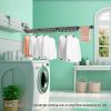 SOGA 2-Pack 127.5cm Wall-Mounted Clothing Dry Racks