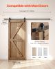 VEVOR 10FT Sliding Barn Door Hardware Kit for Single Sliding Barn Door I-shape
