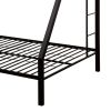 Sandy Black Twin XL/Queen Bunk Bed with Built-in Ladder
