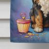 Bernedoodle Happy Birthday House Flag Large Porch Sleeve Pole Decorative Outside Yard Banner Artwork Wall Hanging, Polyester, House Size, Multicolor