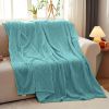 SOGA 2X Sky Blue Throw Blanket & Bed Sofa Comforter