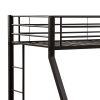 Sandy Black Twin XL/Queen Bunk Bed with Built-in Ladder