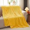 SOGA 2X Yellow Throw Blanket & Bed Sofa Comforter