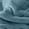 SOGA 2X Lake Blue Throw Blanket & Bed Sofa Comforter