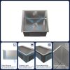 Kitchen Sink 18" x 18" Multifunctional Undermount Workstation Kitchen Sink S304 Stainless Steel Handmade Modern Single Bowl Kitchen Sink (Sink Only)[U