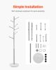VEVOR Coat Rack Freestanding Coats Rack Stand with Stable Marble Base & 8 Hooks