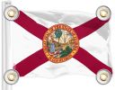 Combo Pack American USA Flag 3x5 Ft and Florida FL State Flag 3x5 Ft Both Printed 150D Polyester 4 Corner Brass Grommets Perfect For Balcony Wall