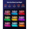 LED Lighted Liquor Bottle Display, 3 Tiers 30 inches, Acrylic Illuminated Home Bar Shelf Display with RF Remote & App Control